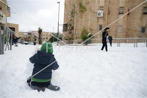 Jerusalem snowy