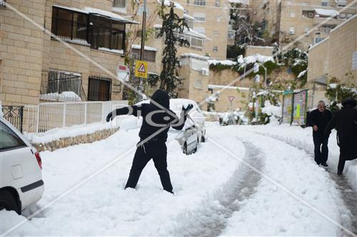 Jerusalem snowy