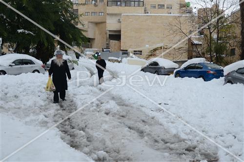 Jerusalem snowy