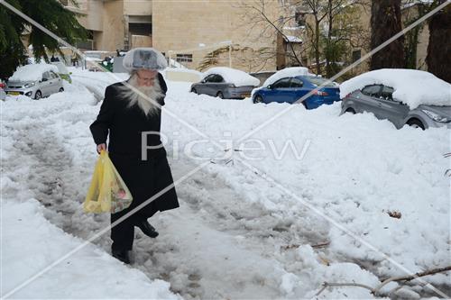 Jerusalem snowy