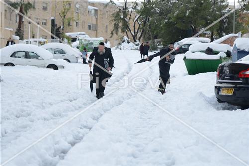 Jerusalem snowy