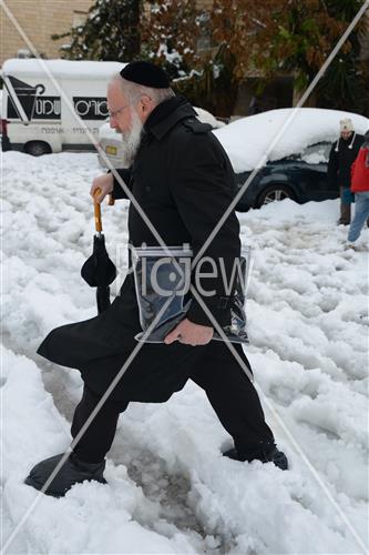 Jerusalem snowy