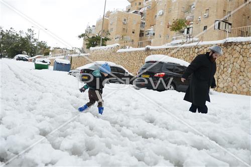 Jerusalem snowy