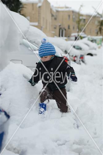 Jerusalem snowy