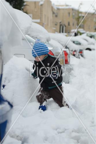 Jerusalem snowy