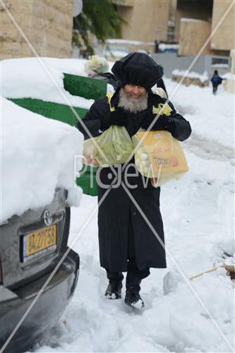 Jerusalem snowy