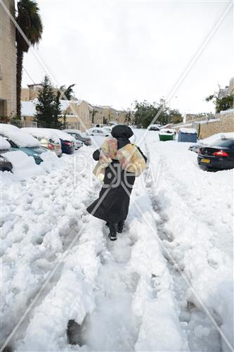 Jerusalem snowy