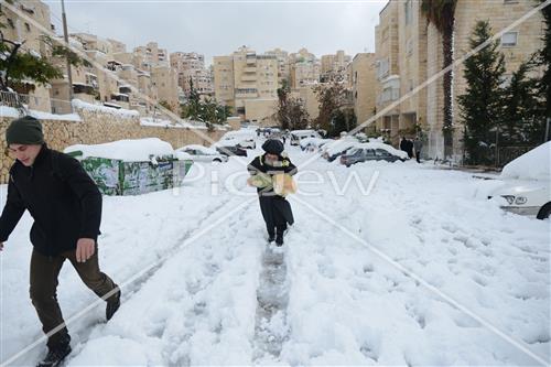 Jerusalem snowy