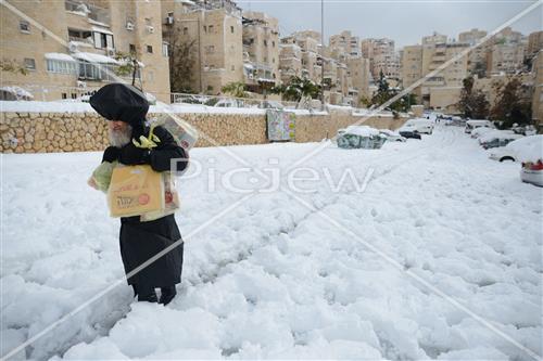 Jerusalem snowy