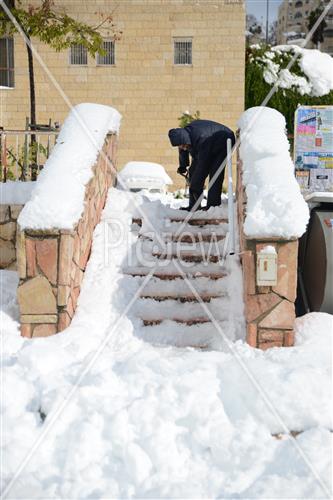 Jerusalem snowy