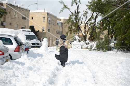 Jerusalem snowy