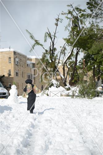 Jerusalem snowy