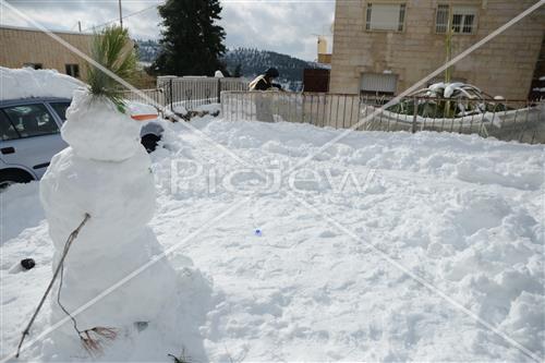 Jerusalem snowy