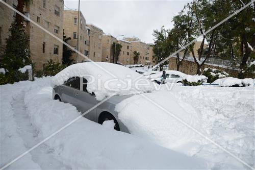 Jerusalem snowy