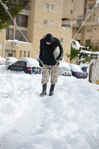 Jerusalem snowy