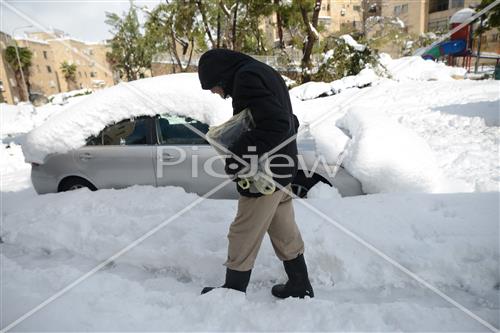 Jerusalem snowy