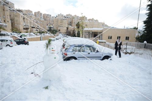 Jerusalem snowy