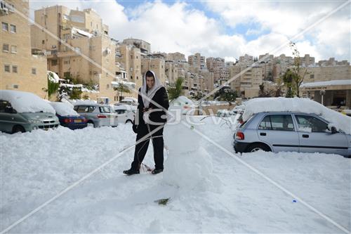 Jerusalem snowy