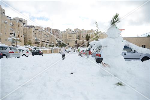 Jerusalem snowy