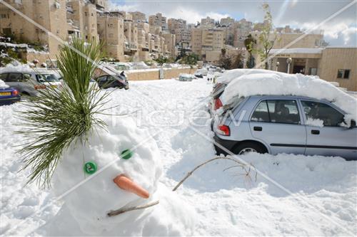 Jerusalem snowy