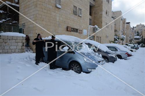 Jerusalem snowy