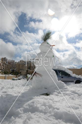 Jerusalem snowy
