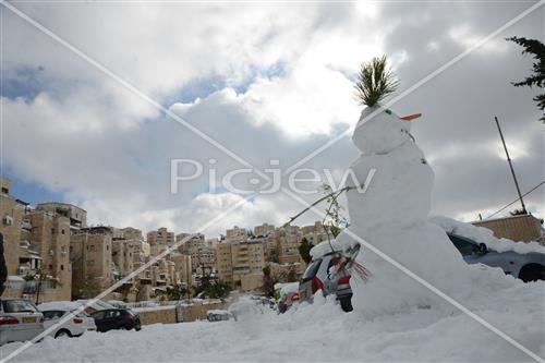 Jerusalem snowy