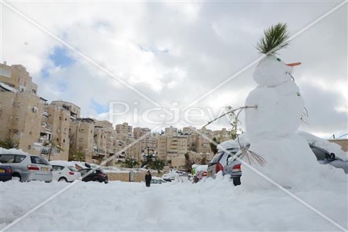 Jerusalem snowy