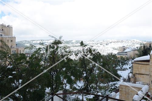 Jerusalem snowy