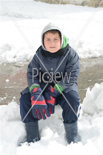 Jerusalem snowy