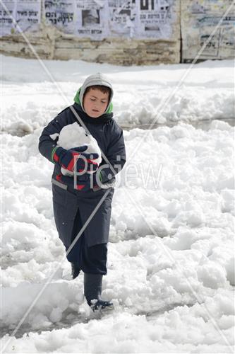Jerusalem snowy