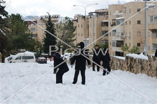 Jerusalem snowy