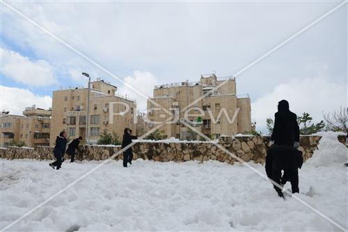 Jerusalem snowy