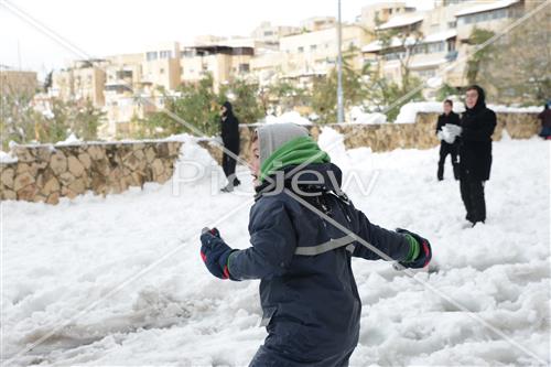 Jerusalem snowy
