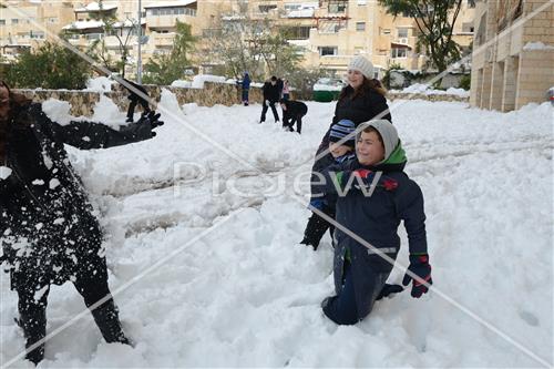 Jerusalem snowy
