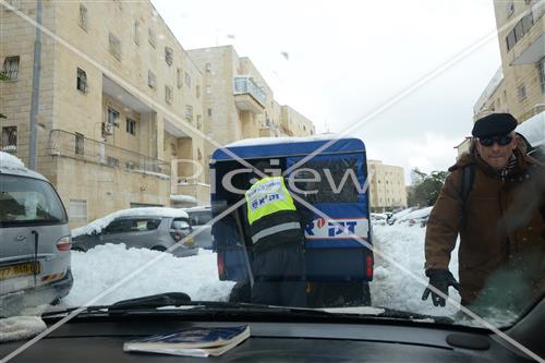 Jerusalem snowy