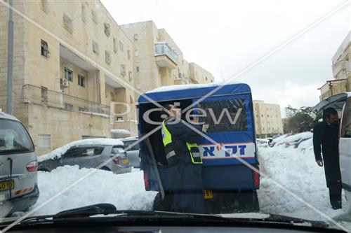 Jerusalem snowy