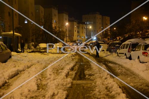 Jerusalem snowy