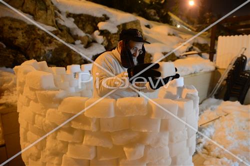 Jerusalem snowy