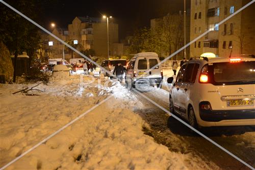 Jerusalem snowy
