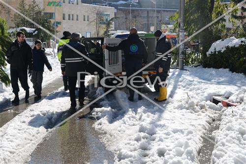 Jerusalem snowy