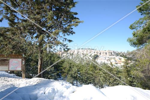 Jerusalem snowy