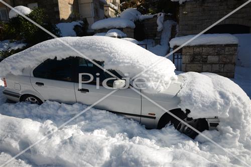 Jerusalem snowy