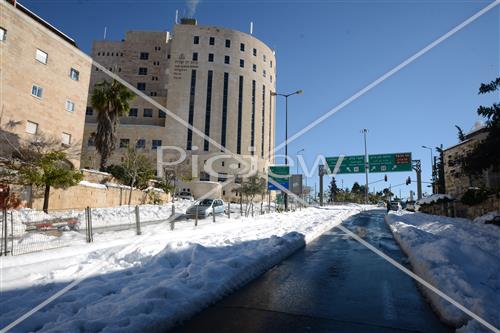 Jerusalem snowy