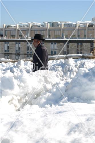 Jerusalem snowy