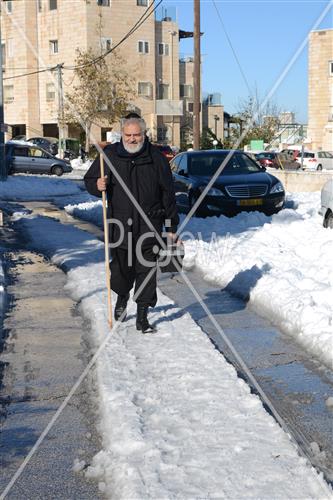 Jerusalem snowy