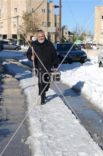 Jerusalem snowy