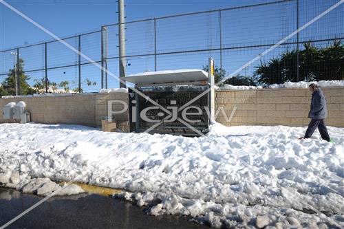 Jerusalem snowy