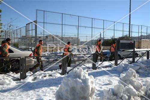 Jerusalem snowy