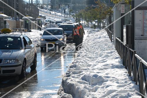 Jerusalem snowy